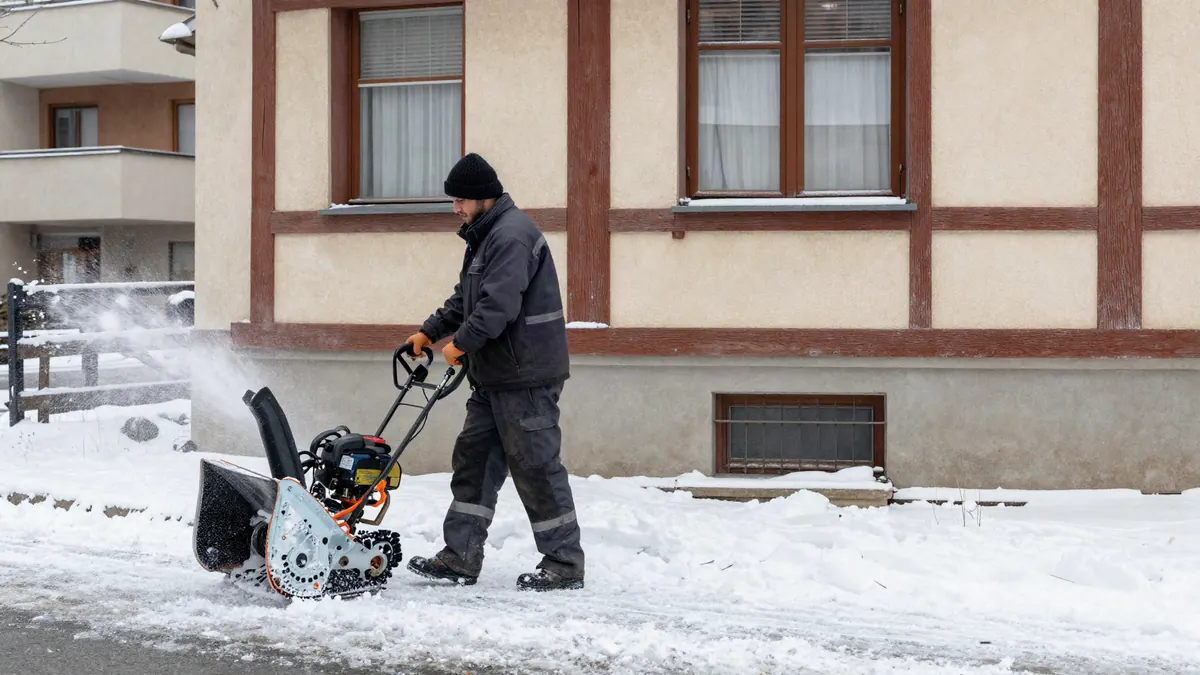 Schneefräse als lauteres Räumgerät